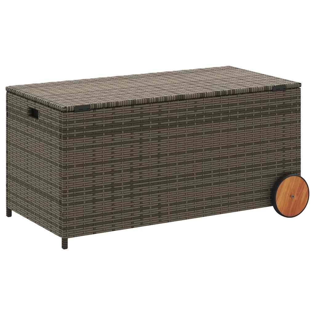 PANGIVO - Coffre de jardin résine tressée gris 107 x 55 x 53 cm - PANGIVO - Image 6