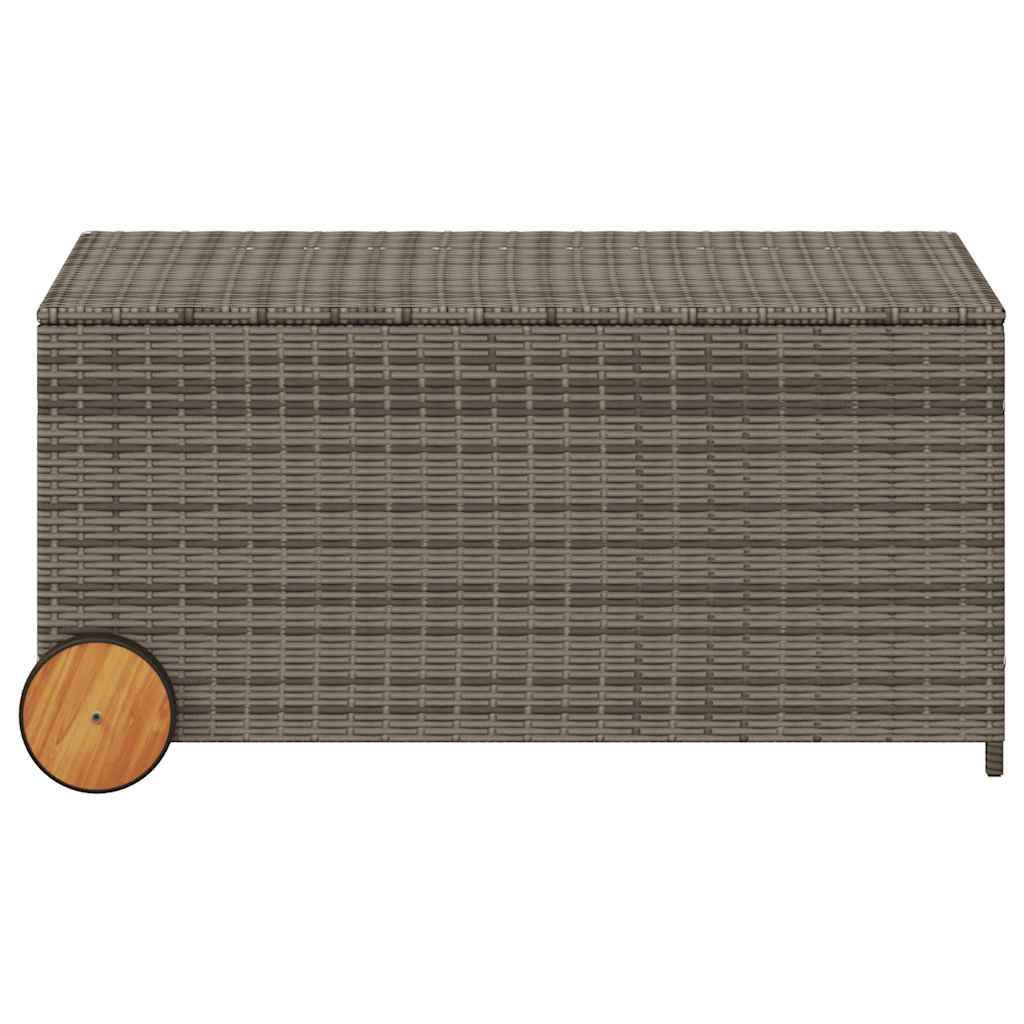 PANGIVO - Coffre de jardin résine tressée gris 107 x 55 x 53 cm - PANGIVO - Image 4