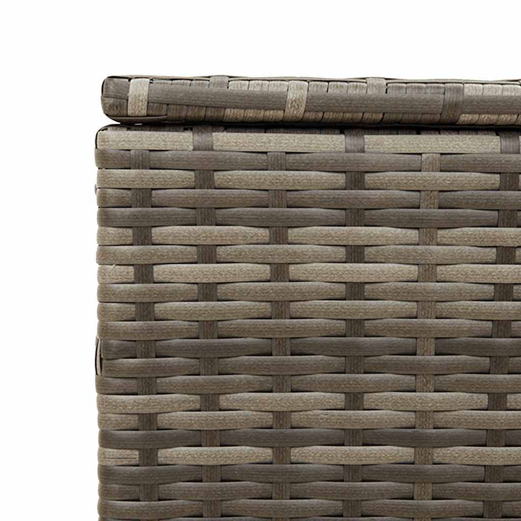 PANGIVO - Coffre de jardin résine tressée gris 107 x 55 x 53 cm - PANGIVO - Image 9