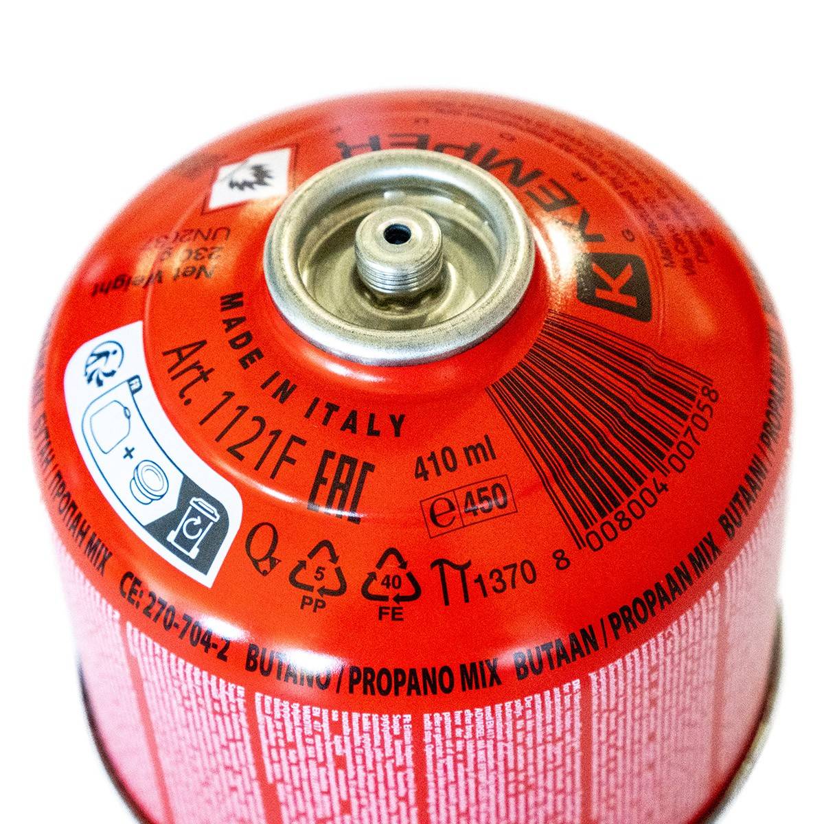 Cartouche de gaz 230g Propane/Butane 7/16 Réchaud camping Résistant basses températures EN417 KEMPER - Image 5