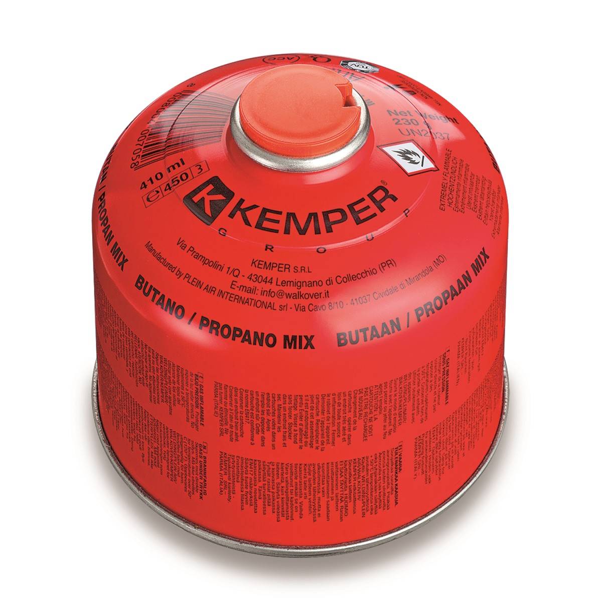 Cartouche de gaz 230g Propane/Butane 7/16 Réchaud camping Résistant basses températures EN417 KEMPER - Image 2