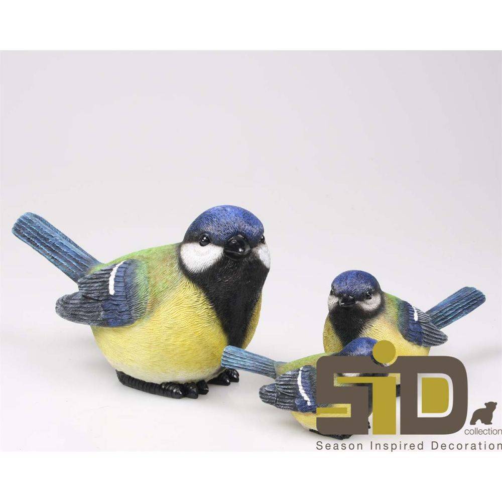 Farmwood Animals - Oiseau mésange charbonnière en résine (Lot de 2) - Image 2