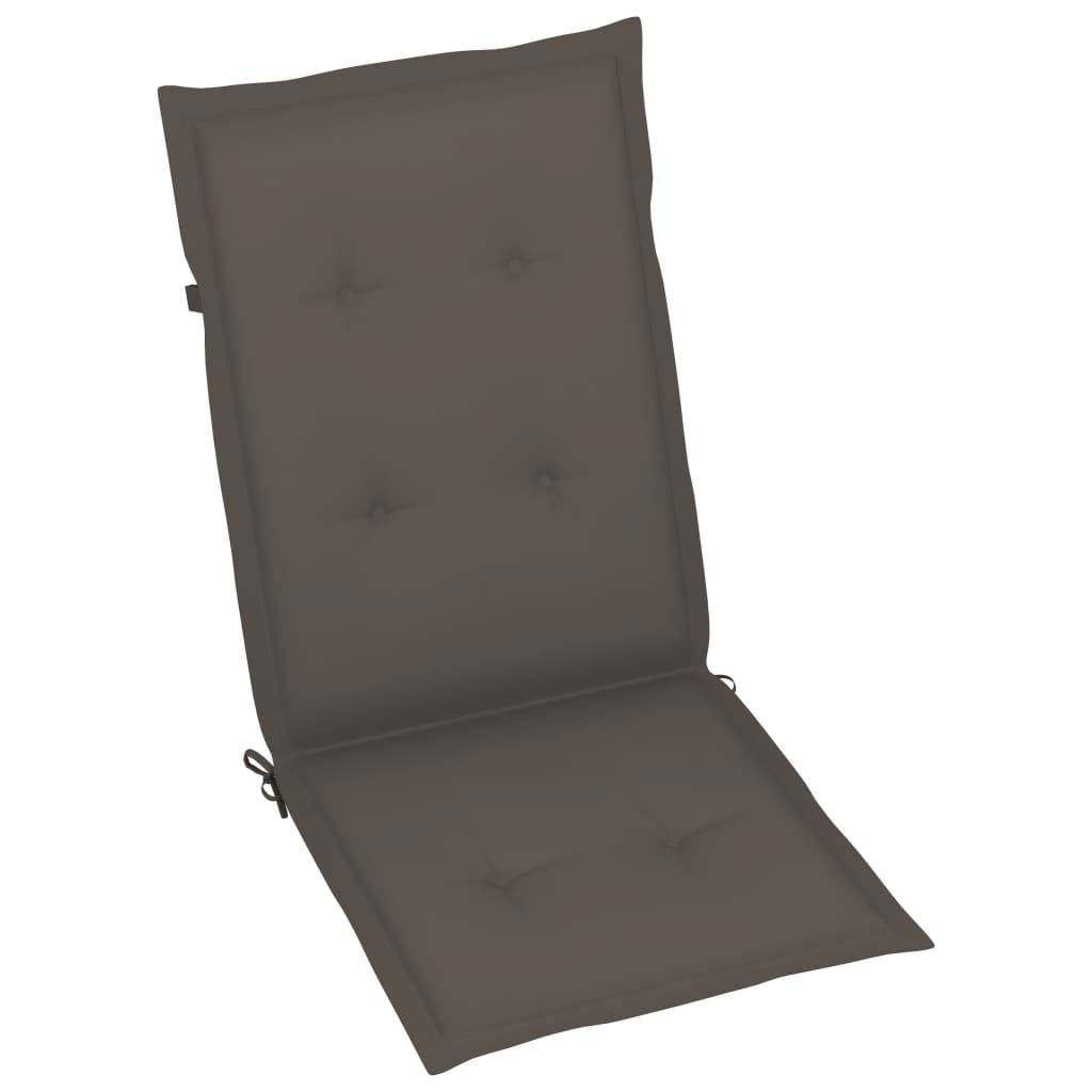 Chaises inclinables bois acacia gris 57 x 69 x 110 cm - PANGIVO - Image 7