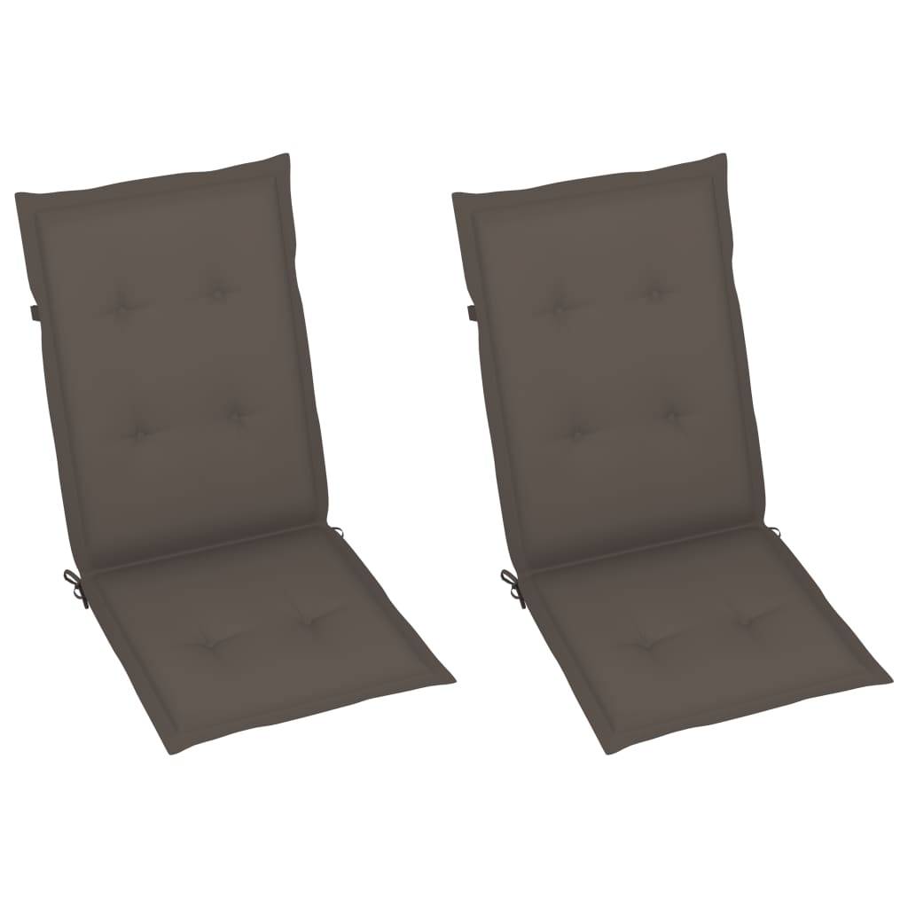 Chaises inclinables bois acacia gris 57 x 69 x 110 cm - PANGIVO - Image 6