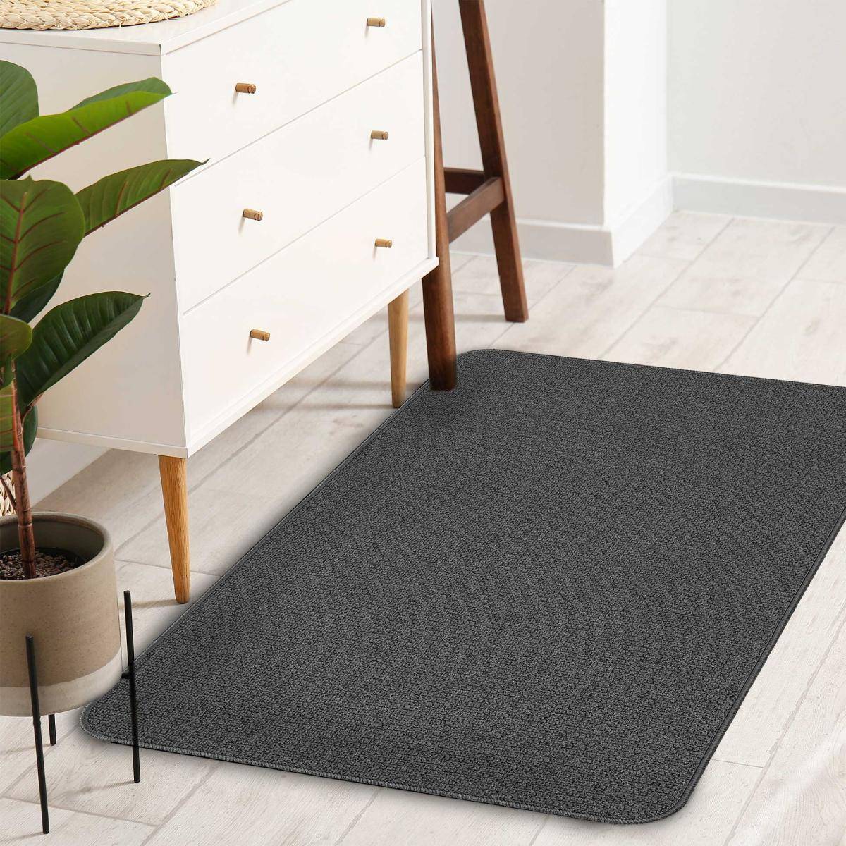 Tapis Déco "Simeo" 45x75cm Anthracite - Image 4