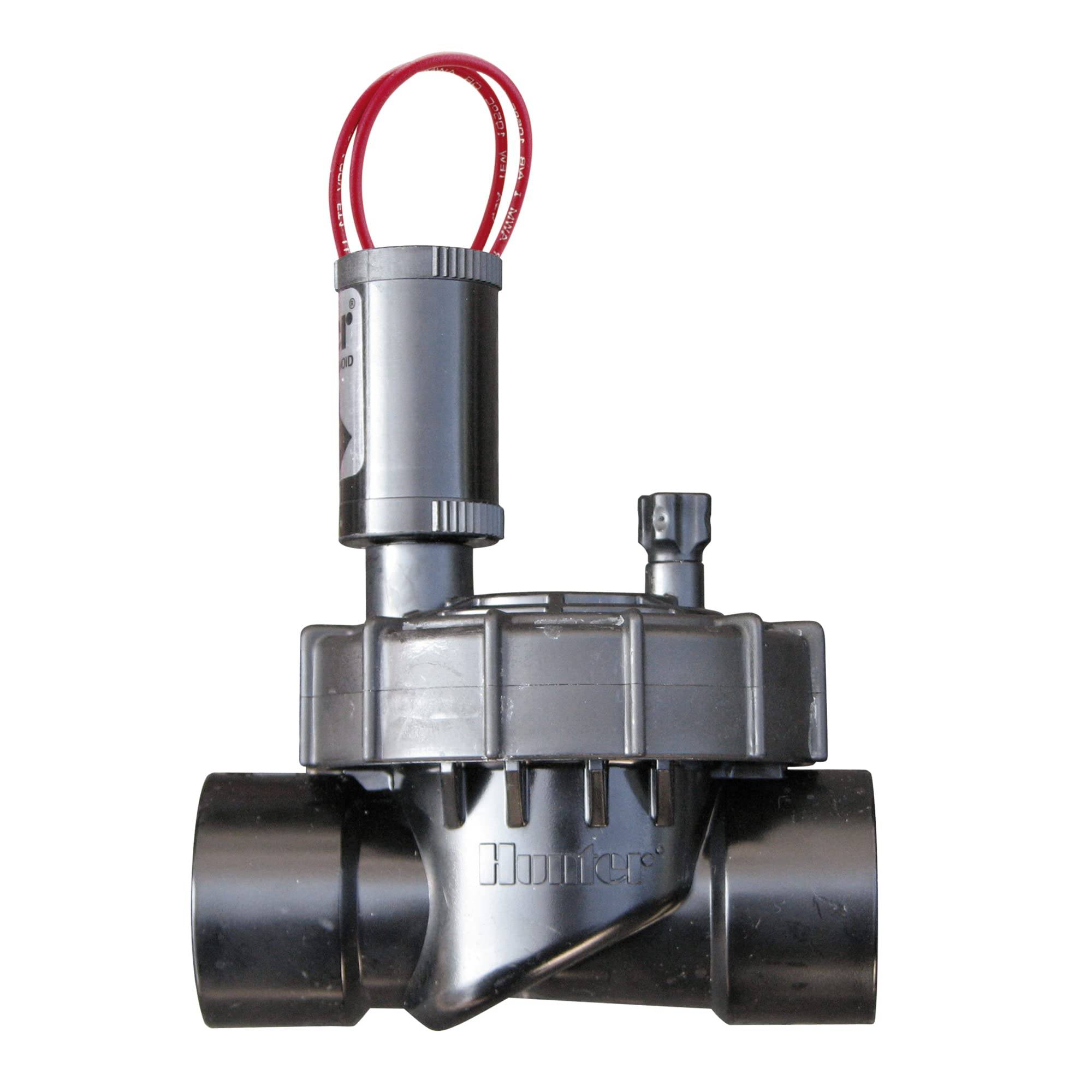 Hunter - Électrovanne Arrosage PGV100JTBDC Hunter Industries Solénoïde Impulsion 9V Ouverture Fermeture Manuelle Vis de Purge Chapeau Dévissable - Image 1
