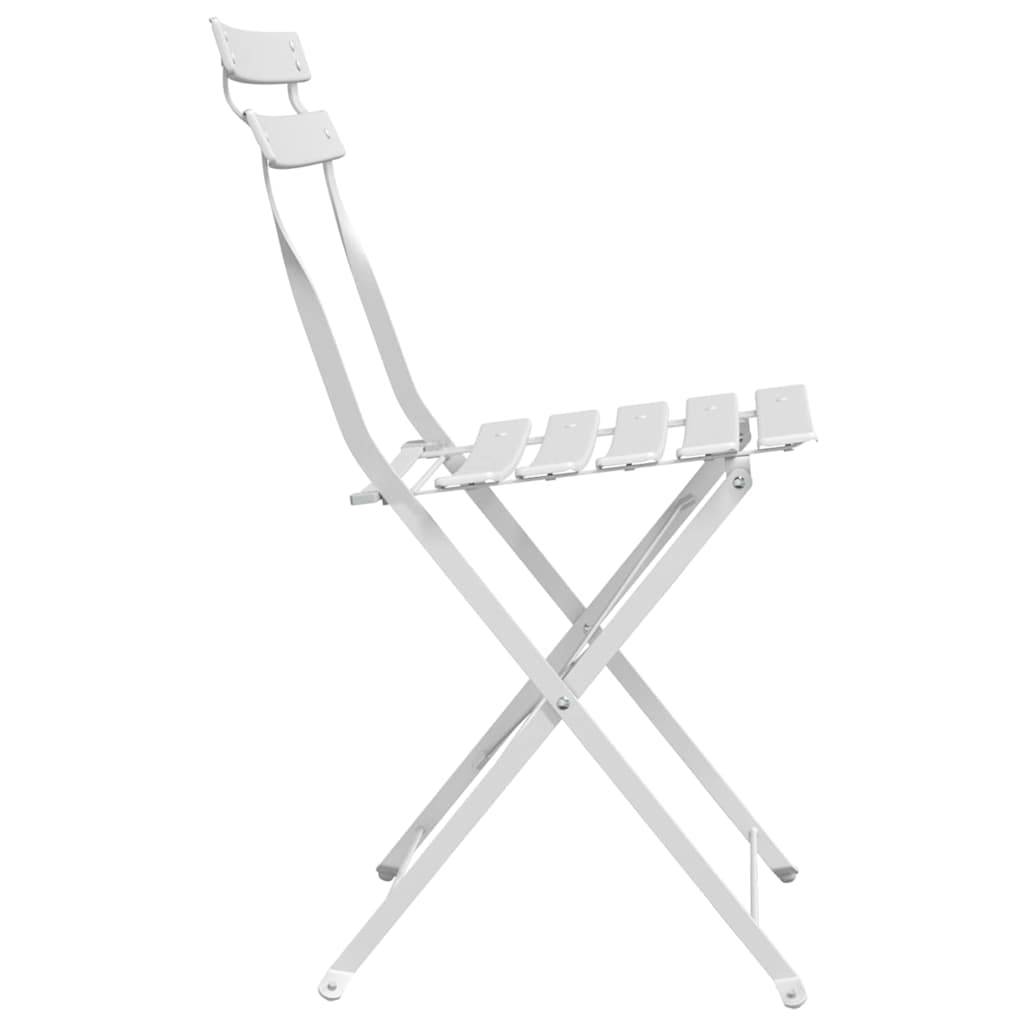 Prolenta Premium - Chaises de jardin métal blanc 42 x 46 x 82 cm - Prolenta premium p353.2 - Image 6