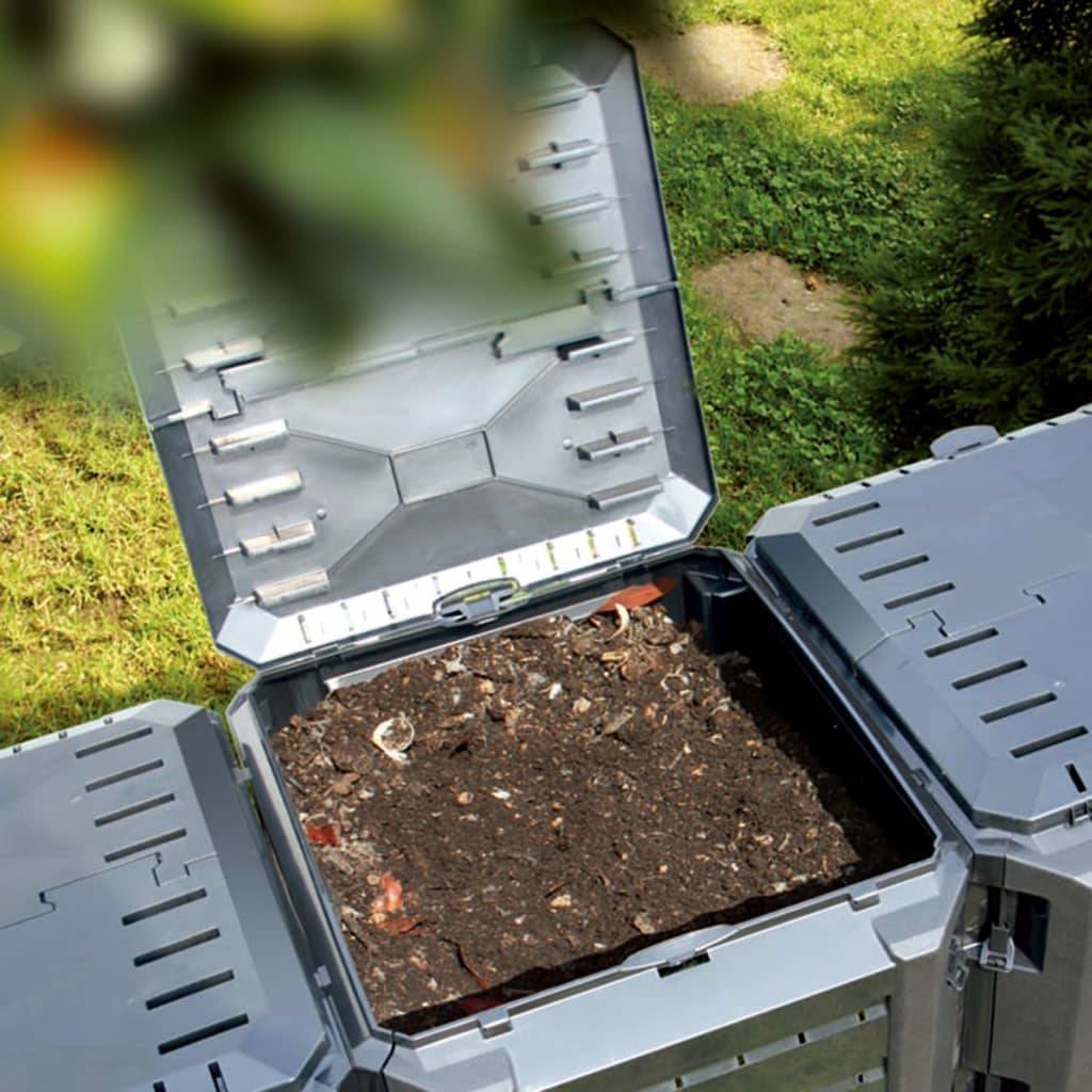 ComfortXL - Grand composteur de jardin 800 L en polypropylène pour engrais bio jardin Noir – ComfortXL Outdoor Living - Image 4