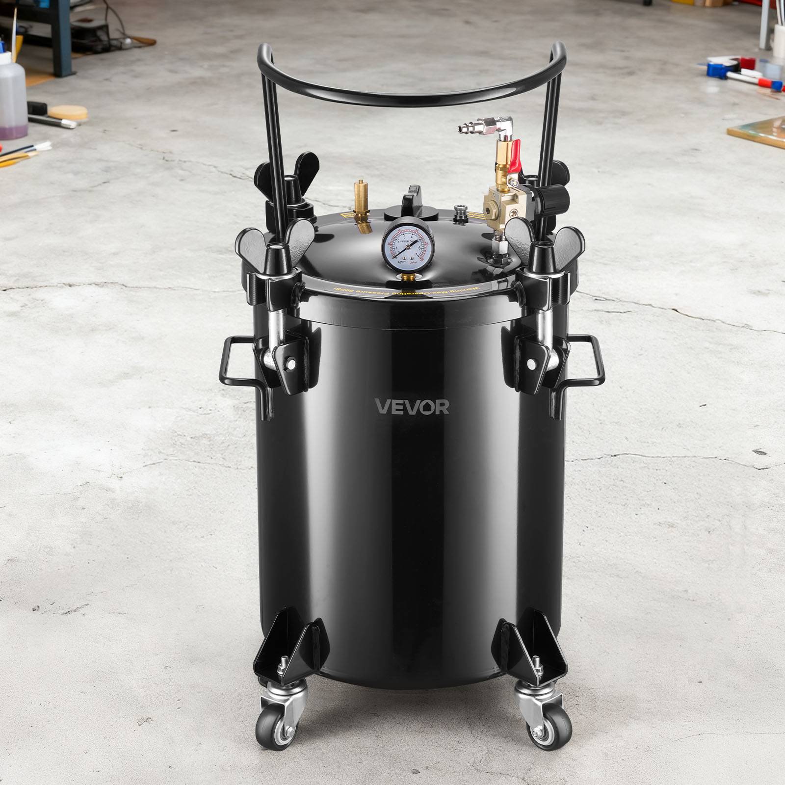 Vevor - VEVOR Réservoir de Peinture sous Pression 30 L avec Raccords Rapides Décoration - Image 8
