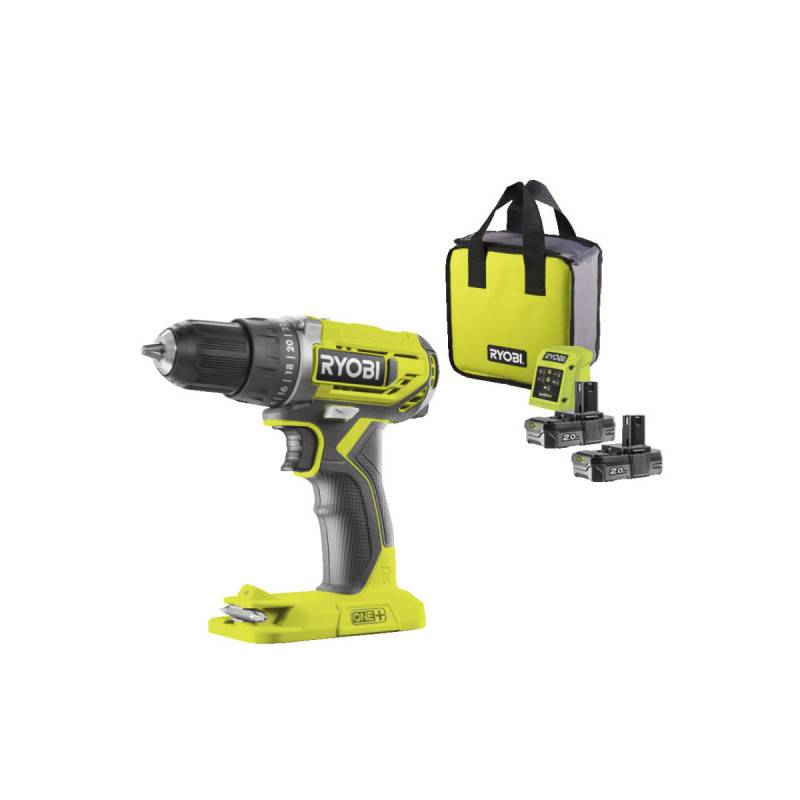 Ryobi - Perceuse Visseuse RYOBI - R18DD2-220S - 18V One Plus - 2 batteries 2,0Ah - 1 chargeur - Image 1