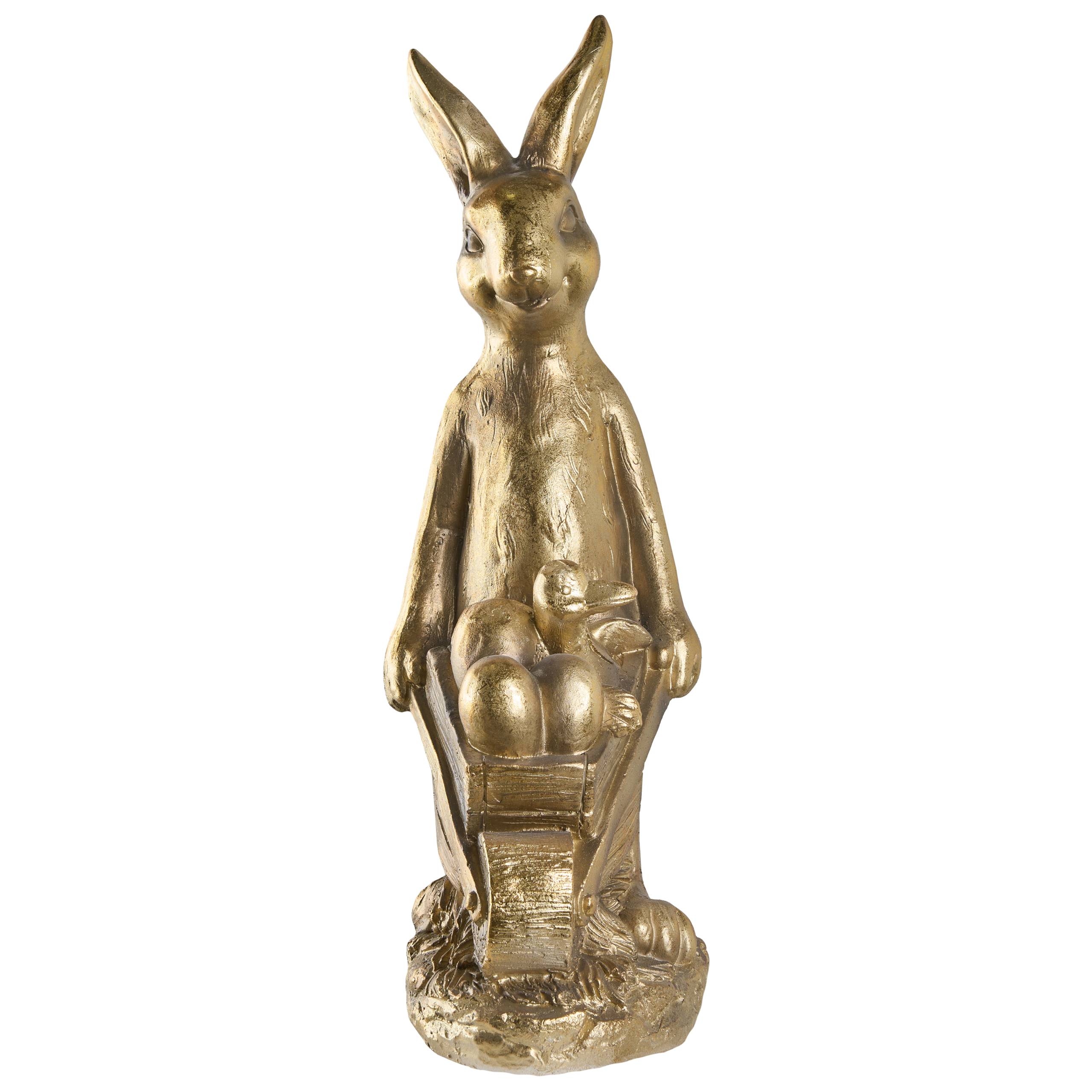 Beliani - Statue de jardin Oxyde de magnésium Doré SKAMBY - 28x34x72- Beliani - Image 4
