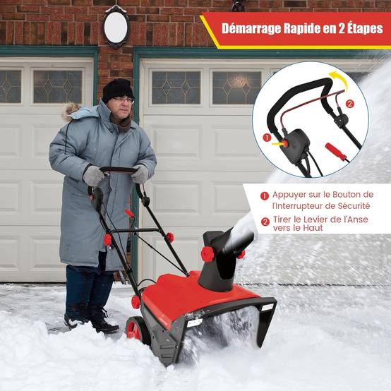 RYOBI Souffleuse à neige électrique sans fil 40 V HP sans fil de 45,7 cm avec batterie 6,0 Ah et RYOBI Souffleuse à neige électrique sans fil 40 V HP sans fil de 45,7 cm avec batterie 6,0 Ah et