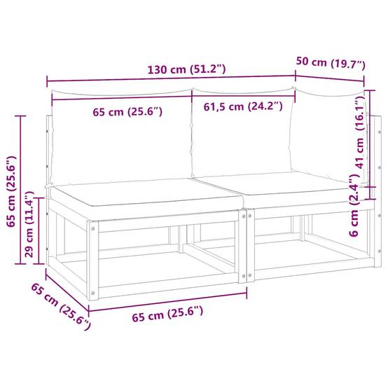 Banquette Jardin 2 Places Bois Acacia & Corde Beige Dossier Tressé Élégant pour Salon Extérieur Crème – ComfortXL Outdoor Living - Image 6