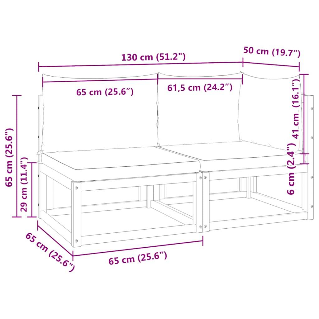 Banquette Jardin 2 Places Bois Acacia & Corde Beige Dossier Tressé Élégant pour Salon Extérieur Crème – ComfortXL Outdoor Living - Image 6