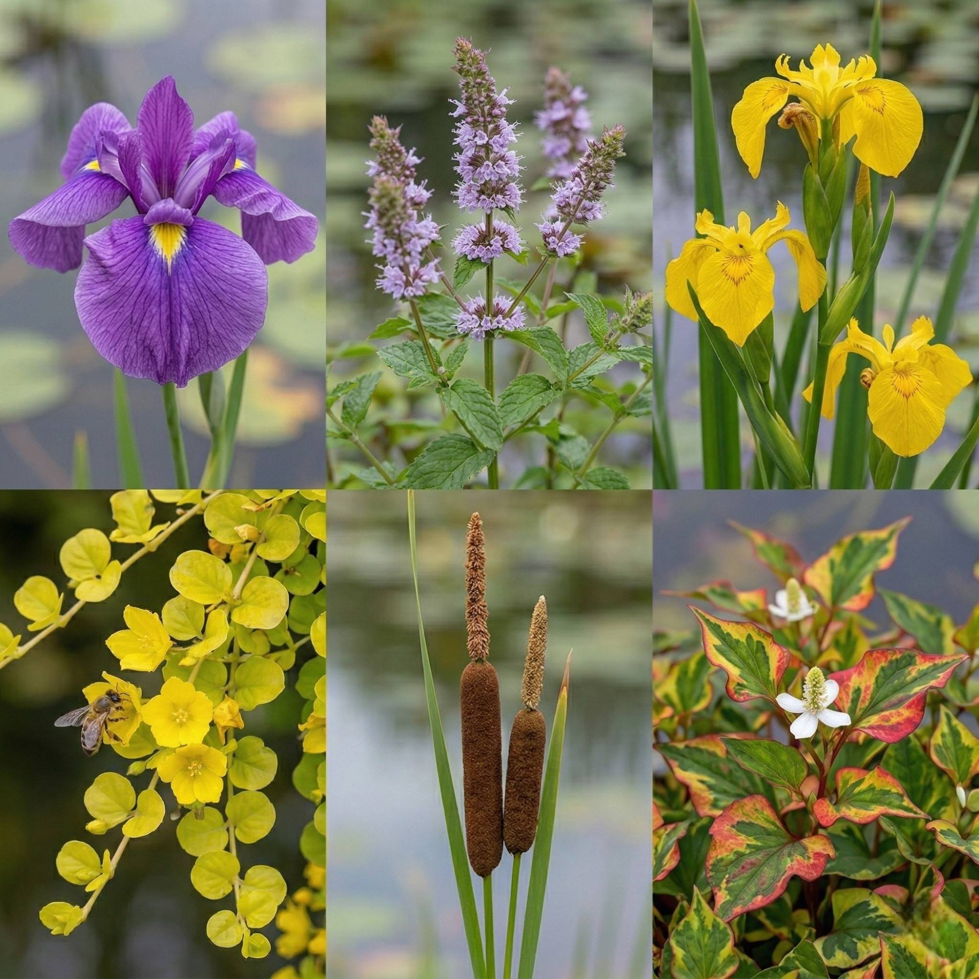 0 - Set Plantes Bassin - 24 Plantes Palustres - Panier Argile Gravier Engrais - Image 3