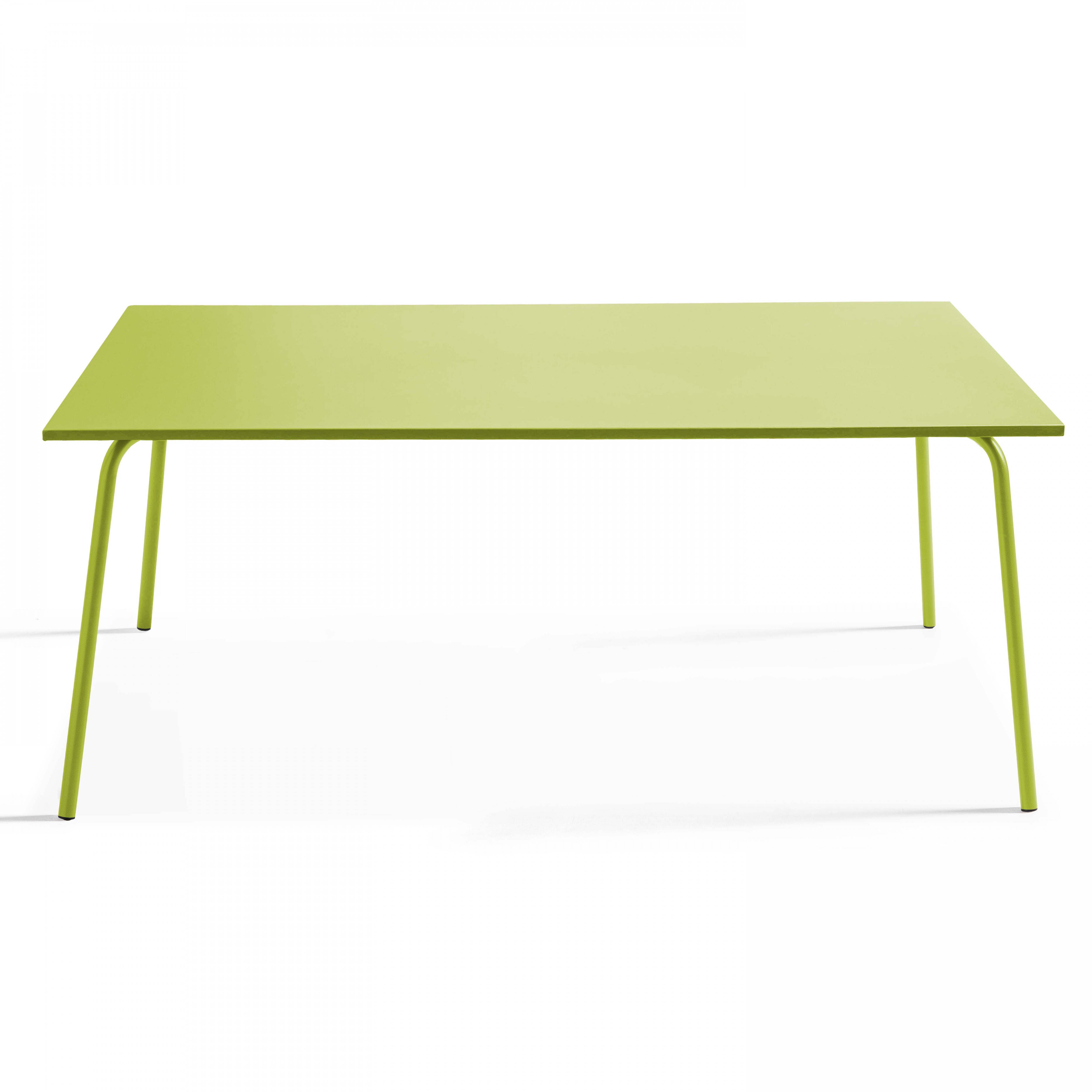 Oviala - Ensemble table de jardin et 8 chaises bistrot en acier vert Palavas - Oviala - Image 2