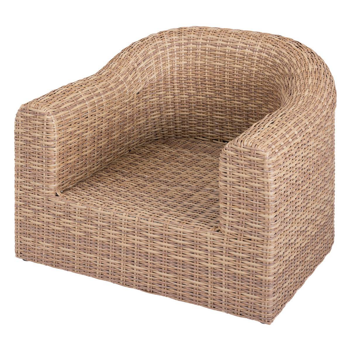 Hesperide - Fauteuil de salon de jardin "Mooréa" savana aluminium traité époxy en résine tressée Hespéride - Image 3