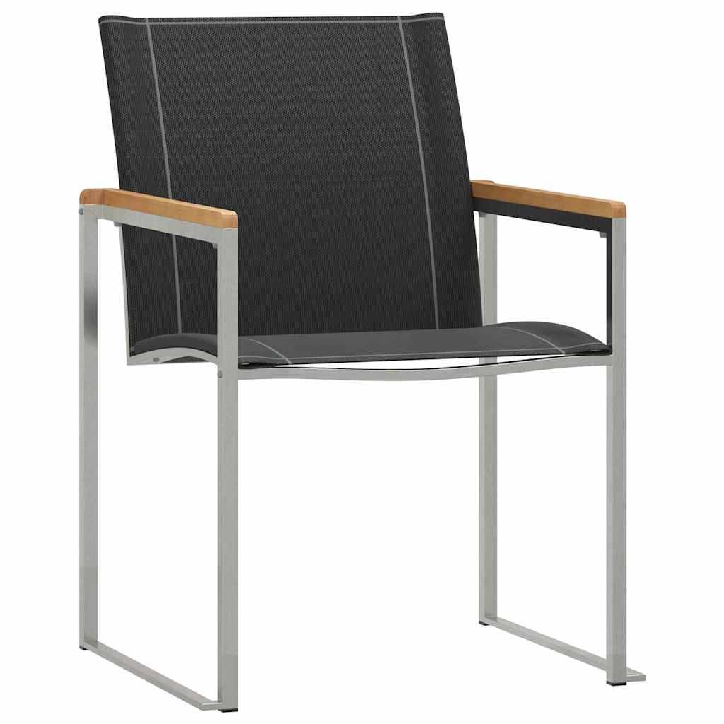 ComfortXL - Table et Chaises de Jardin 6 Personnes Teck Massif et Acier Robuste pour Repas Marron – ComfortXL Outdoor Living - Image 6