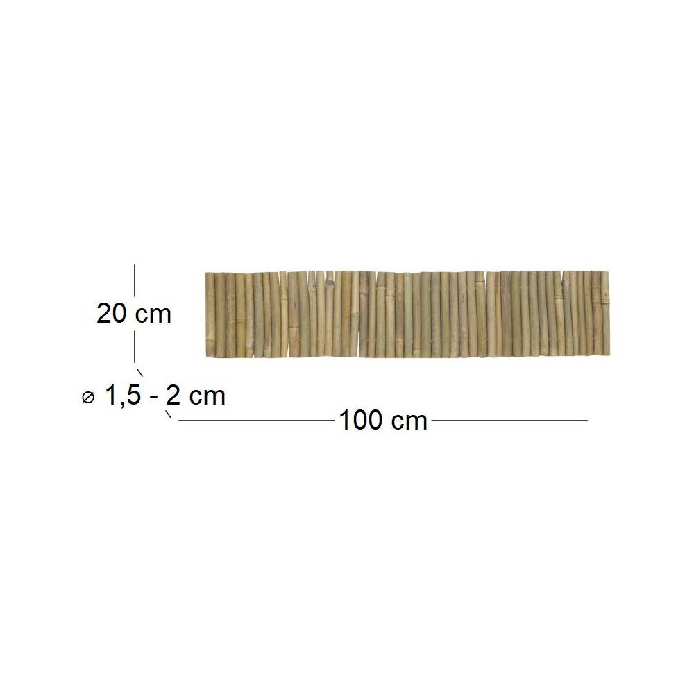 Aubry Gaspard - Bordure en bambou naturel Lot de 3 - Image 3