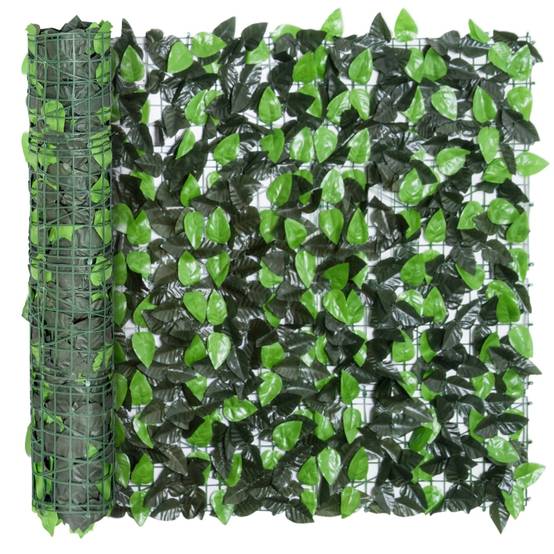 Haie artificielle en tissu pour jardin et balcon brise-vue occultant 300x100cm vert - ComfortXL Outdoor Living - Image 8