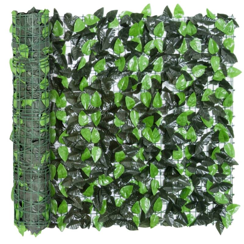 Haie artificielle en tissu pour jardin et balcon brise-vue occultant 300x100cm vert - ComfortXL Outdoor Living - Image 8