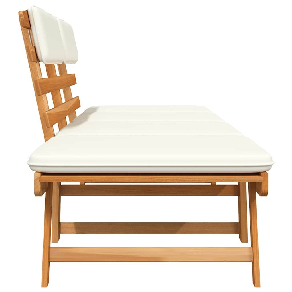Vidaxl - Banc de jardin avec coussins 2-en-1 190 cm Bois solide d'acacia vidaXL 42647 - Image 6