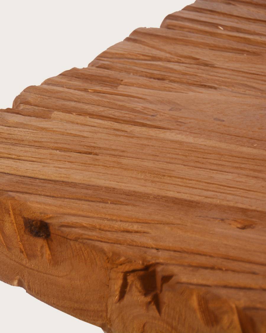 Sun - Table repas en teck massif motif soleil L200 cm 10 pers. - UNIQKA - Image 9