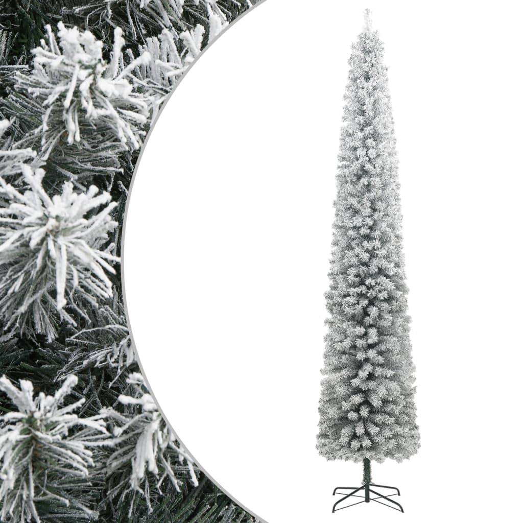 ComfortXL - Sapin de Noël artificiel enneigé mince 300 cm PVC gain de place – ComfortXL Outdoor Living - Image 1