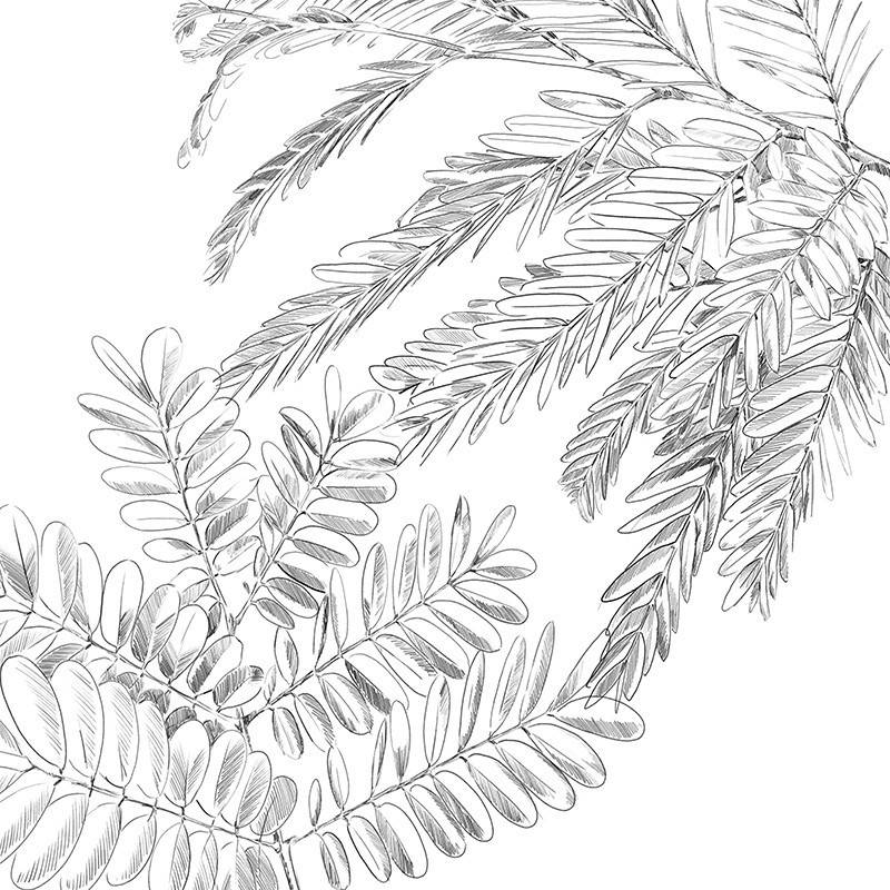 Parure de lit Monstera blanc et vert 240x220 Atmosphera - Image 5