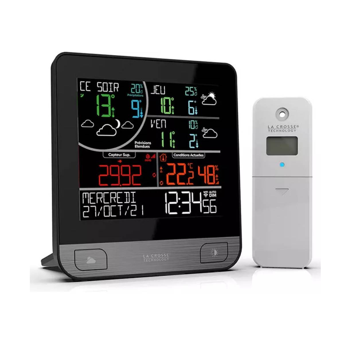 La Crosse Technology - Station météo noir/gris LW3101-SIL La Crosse Technology