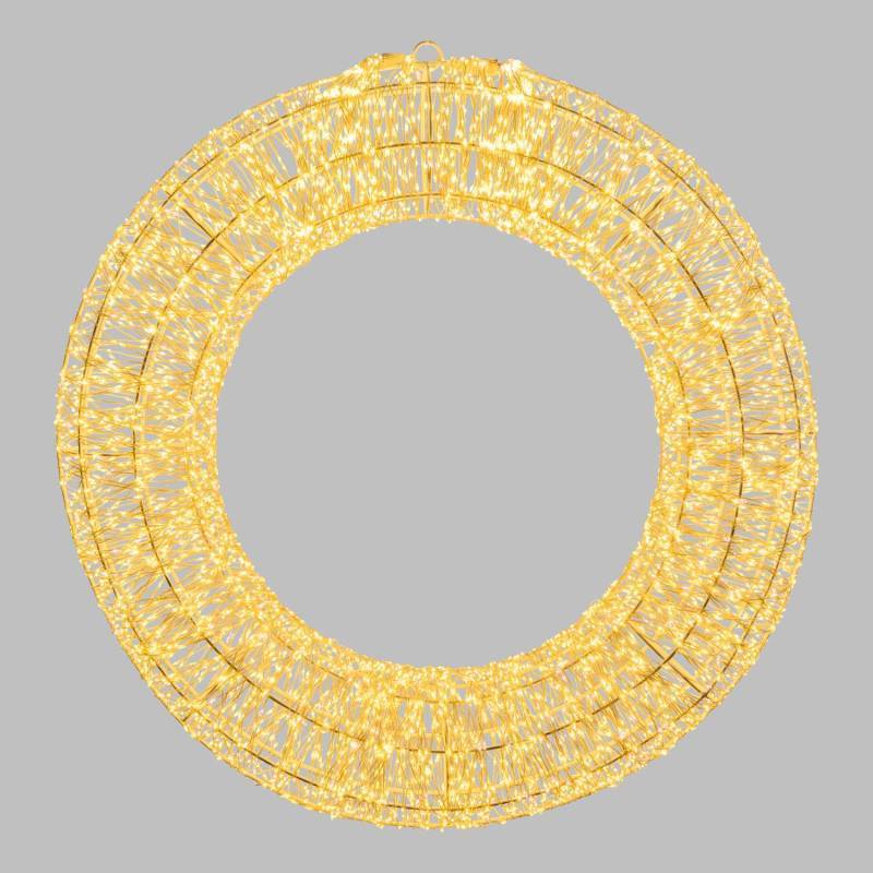 Lotti - Couronne lumineuse 3D Ø75cm câble Blanc Silver Métal 6000 Micro LED Flash Diamond Lotti - Image 2