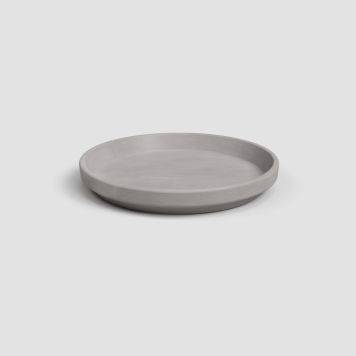 Artevasi - Soucoupe ronde terre cuite gris Ø 21 cm Vulcano - ARTEVASI