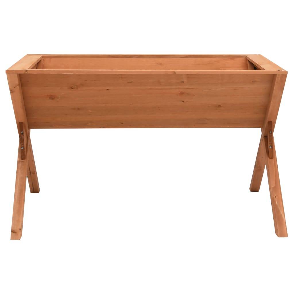Jardinière en Bois de Sapin Design Cône sur Pieds pour Terrasse et Jardin Brun 90 cm – ComfortXL Outdoor Living - Image 2