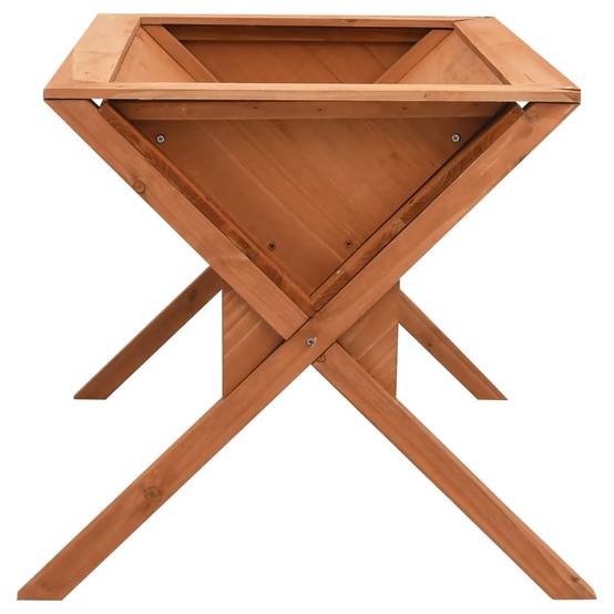 Jardinière en Bois de Sapin Design Cône sur Pieds pour Terrasse et Jardin Brun 90 cm – ComfortXL Outdoor Living - Image 3
