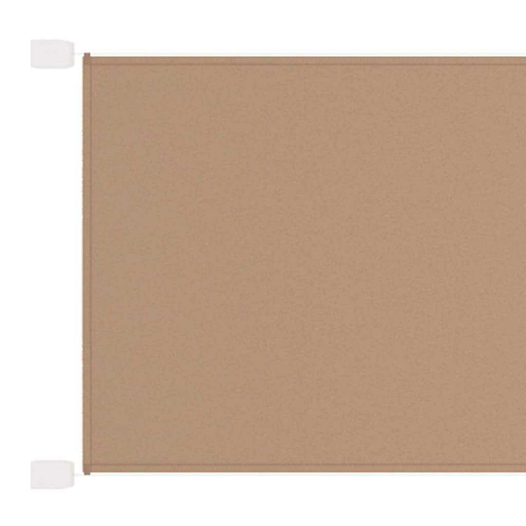 Helloshop26 - Auvent vertical 140 x 800 cm tissu oxford taupe - Image 1