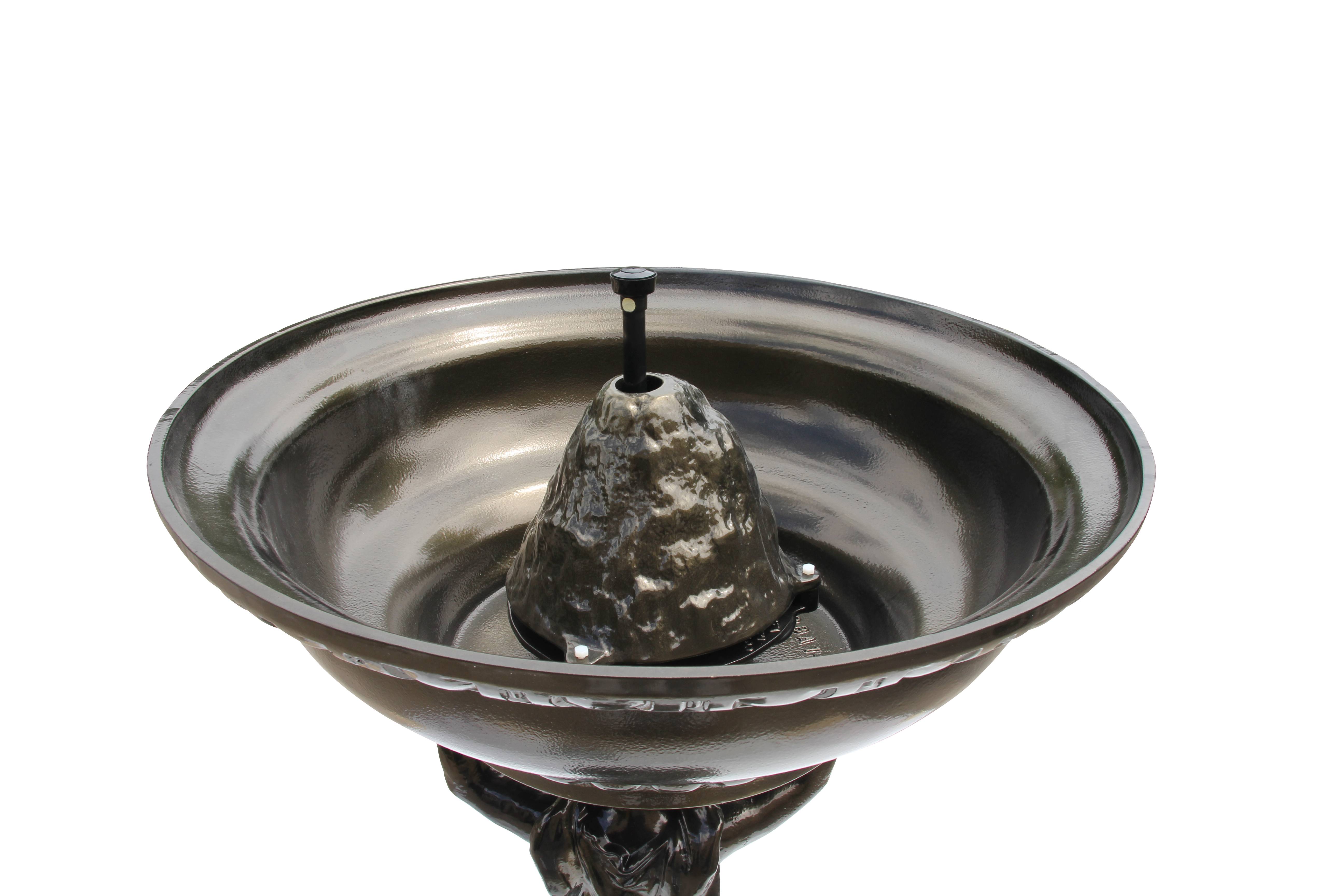 Fontaine cariatide vieux bronze H. 107cm X L. 65cm, Dommartin - Image 4