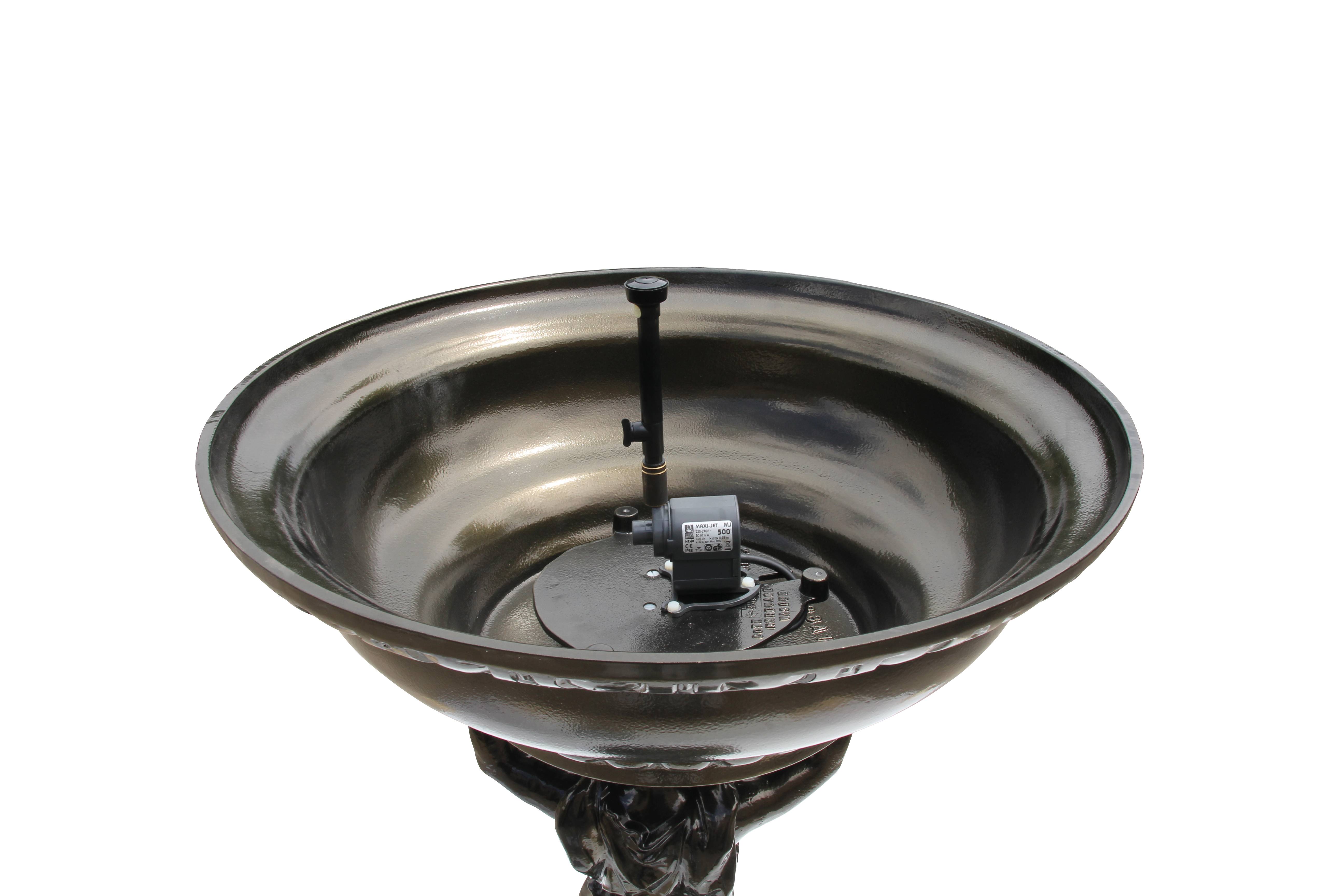 Fontaine cariatide vieux bronze H. 107cm X L. 65cm, Dommartin - Image 5