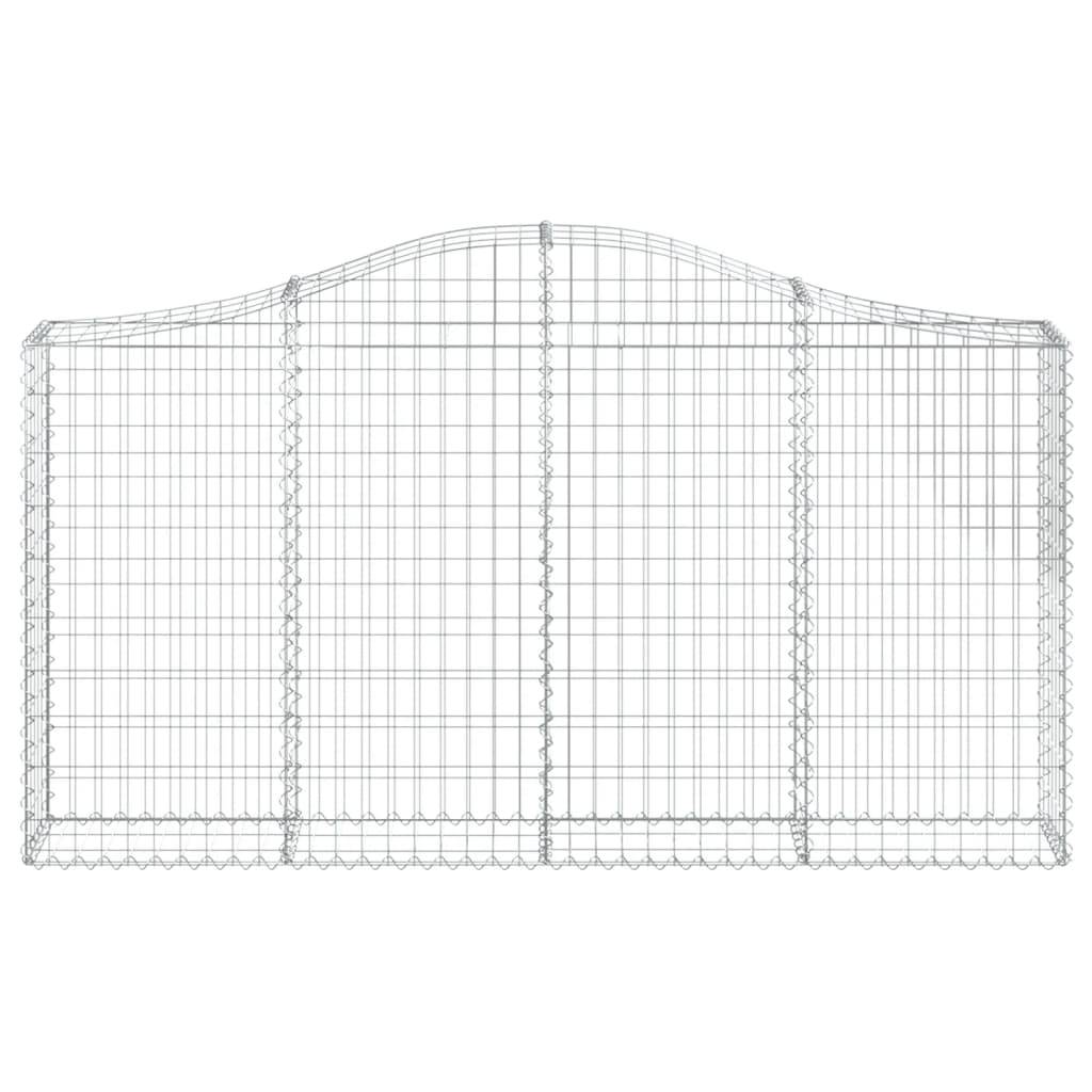 Vidaxl - Panier de gabions arqué 200x30x100/120 cm Fer galvanisé vidaXL 153385 - Image 4