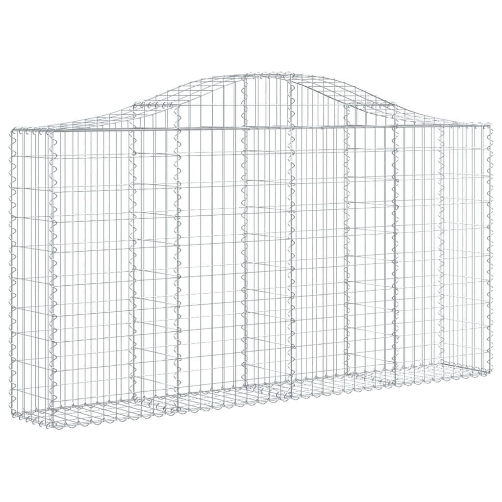 Vidaxl - Panier de gabions arqué 200x30x100/120 cm Fer galvanisé vidaXL 153385 - Image 2
