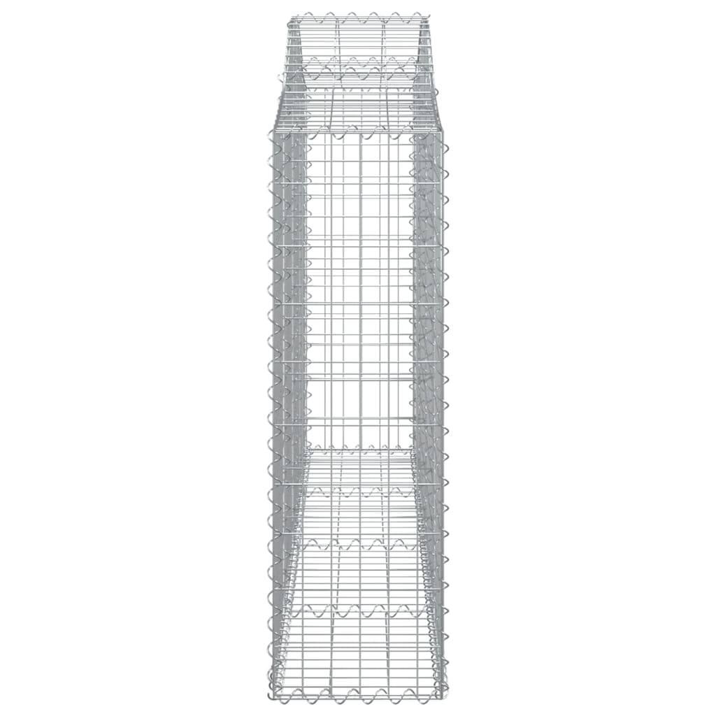 Vidaxl - Panier de gabions arqué 200x30x100/120 cm Fer galvanisé vidaXL 153385 - Image 5