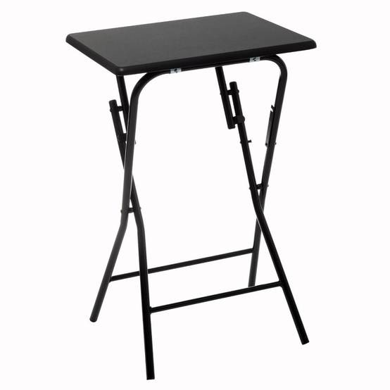 Table d'Appoint Pliante Design "Paola" 64cm Noir - Image 1