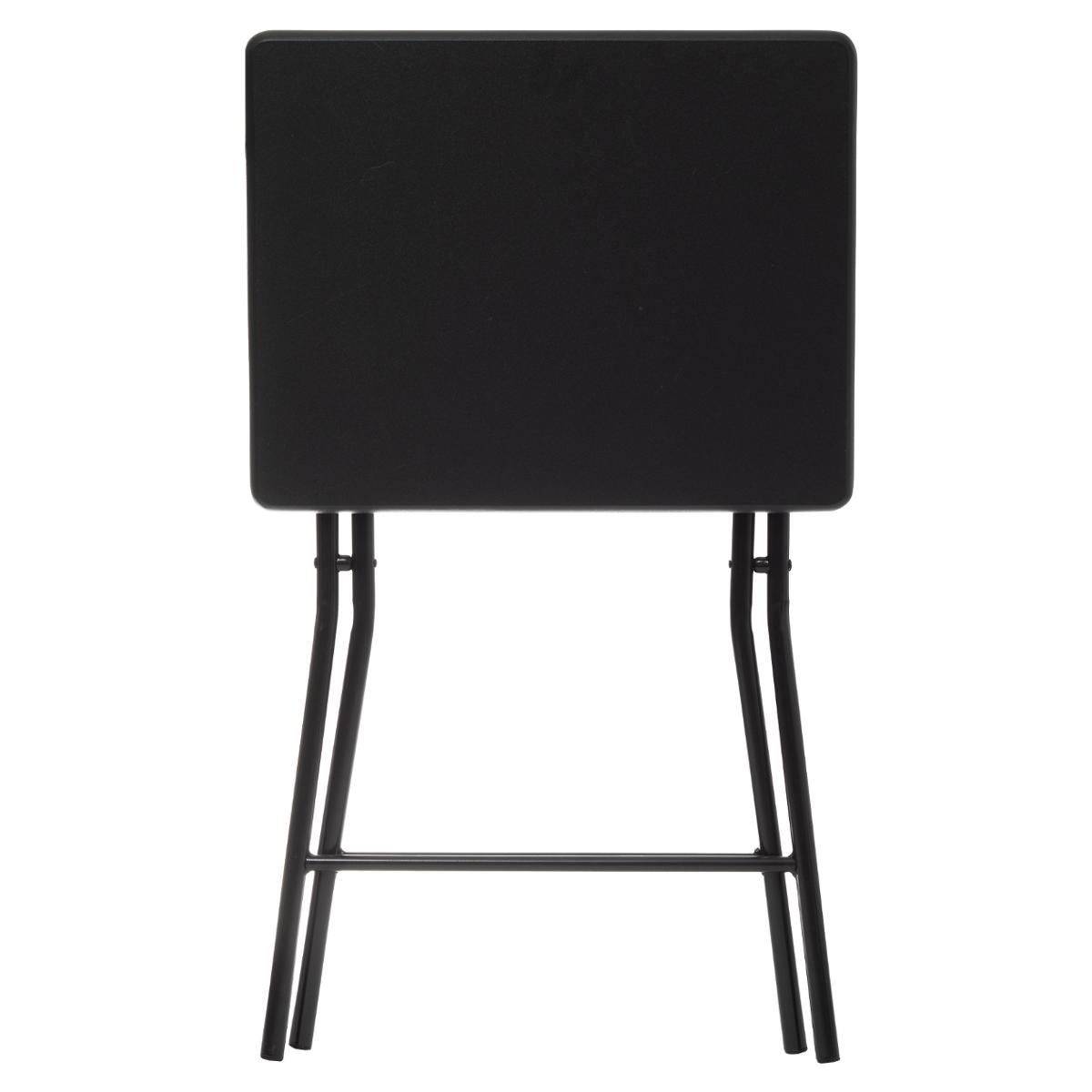Table d'Appoint Pliante Design "Paola" 64cm Noir - Image 2