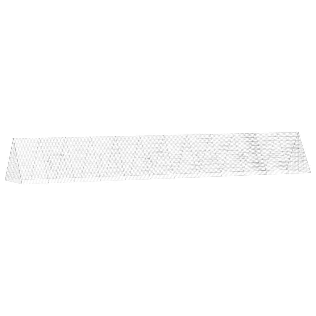 Vidaxl - Cage à poules Argent 650 x 100 x 85 cm Acier galvanisé vidaXL 3394439 - Image 2