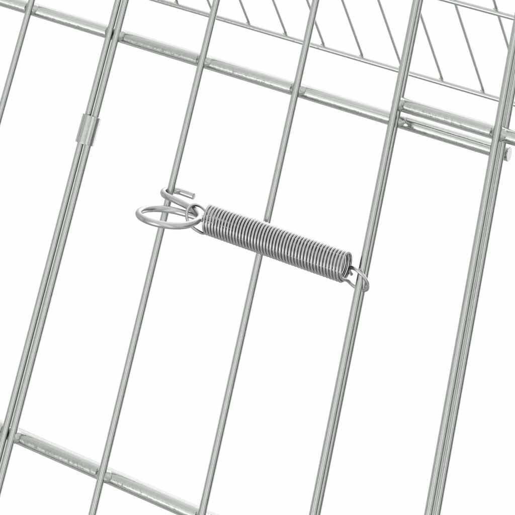 Vidaxl - Cage à poules Argent 650 x 100 x 85 cm Acier galvanisé vidaXL 3394439 - Image 9