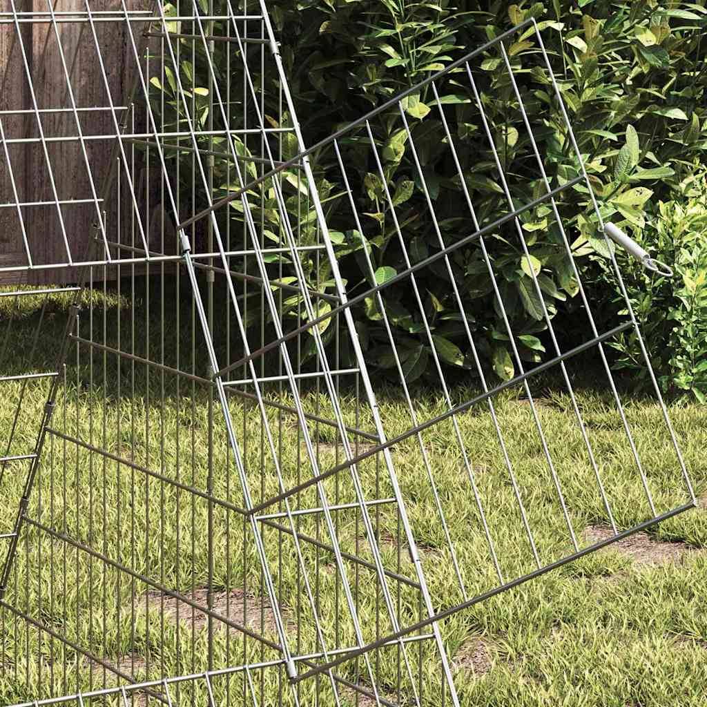 Vidaxl - Cage à poules Argent 650 x 100 x 85 cm Acier galvanisé vidaXL 3394439 - Image 5