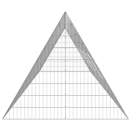 Vidaxl - Cage à poules Argent 650 x 100 x 85 cm Acier galvanisé vidaXL 3394439 - Image 8