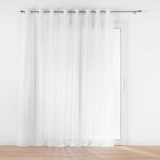 Rideau Voilage à Œillets "Lisséa" 300x240cm Blanc - Image 1