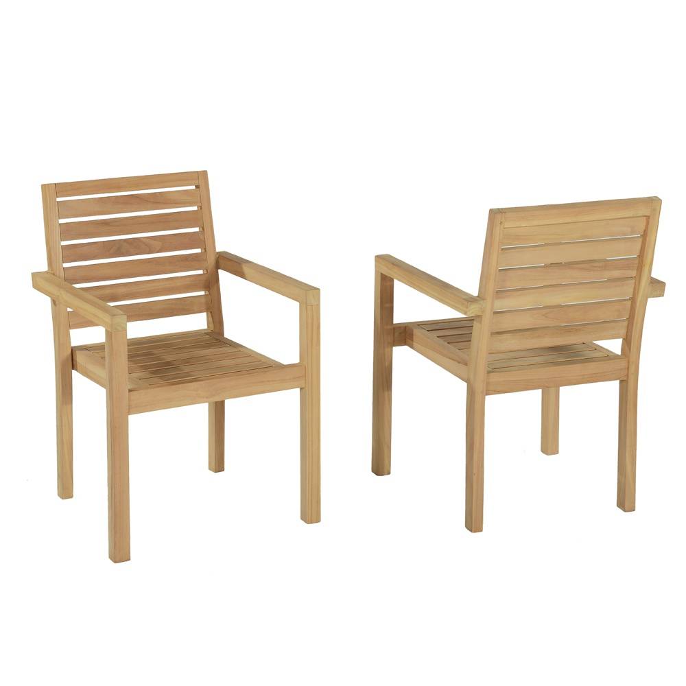 Salon de jardin teck massif Byblos, 6 places - TECK'Attitude - Image 6