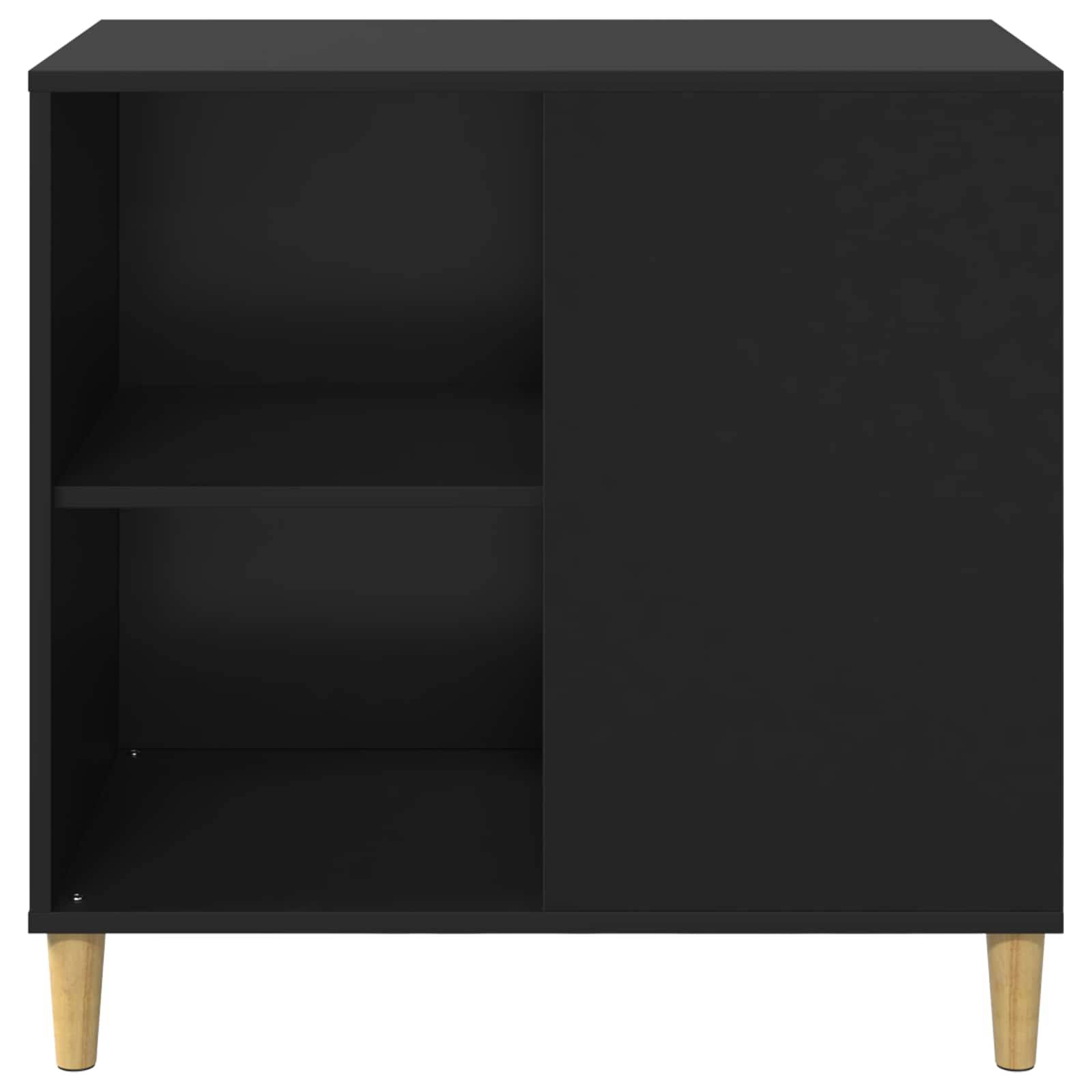 Maison pour chat bois d'ingénierie noir 72 x 42.5 x 70 cm - PANGIVO - Image 6