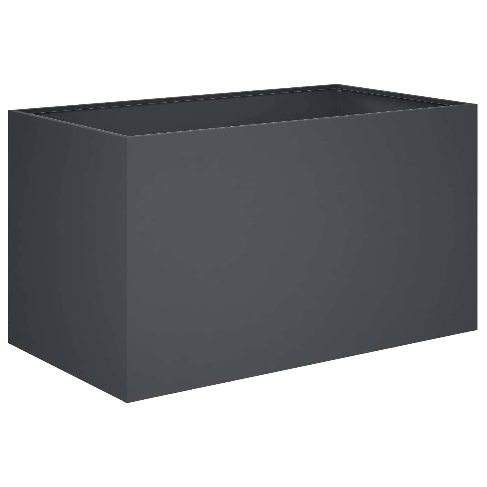 Vidaxl - Cache-pot de jardin 2 pc Anthracite 100 x 50 x 50 cm vidaXL 8005279 - Image 4
